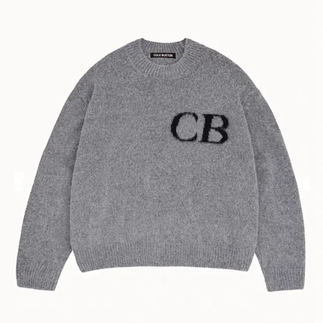 Cole Buxton Knitwear CB Logo Crewneck Knit Sweater product detail image 15