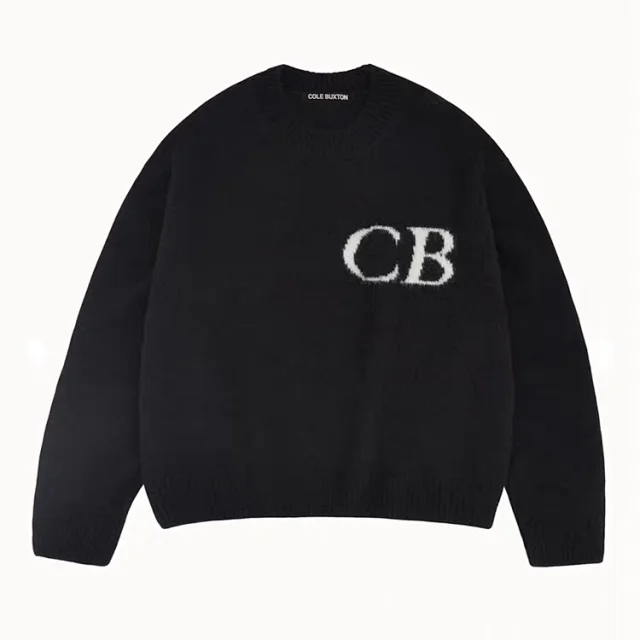 Cole Buxton Knitwear CB Logo Crewneck Knit Sweater product detail image 12