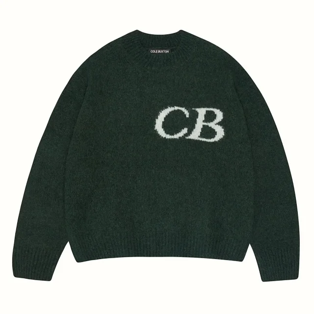 Cole Buxton Knitwear CB Logo Crewneck Knit Sweater product detail image 16