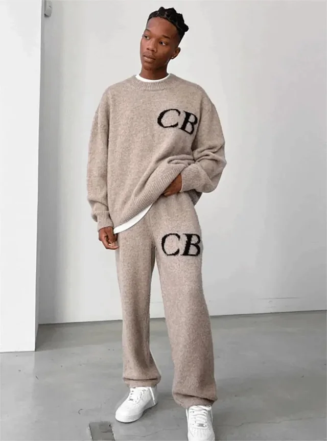 Cole Buxton Knitwear CB Logo Crewneck Knit Sweater product detail image 7