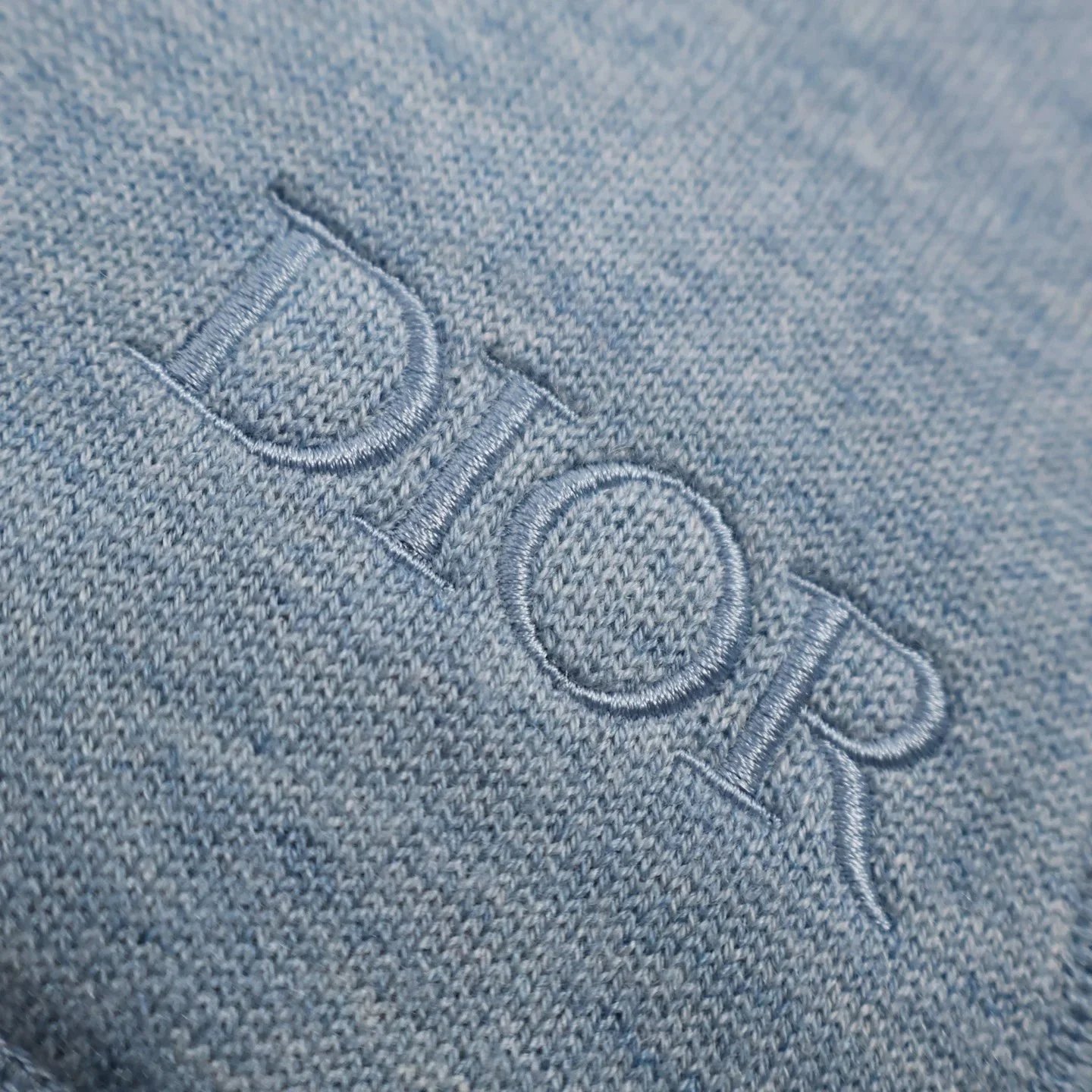 Dior CD Logo Embroidered Off-White Hoodie - 95