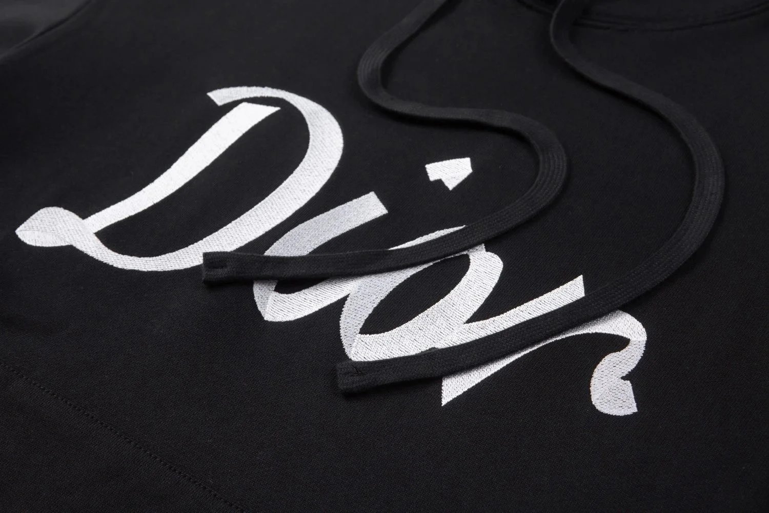Dior CD Logo Embroidered Off-White Hoodie - 85