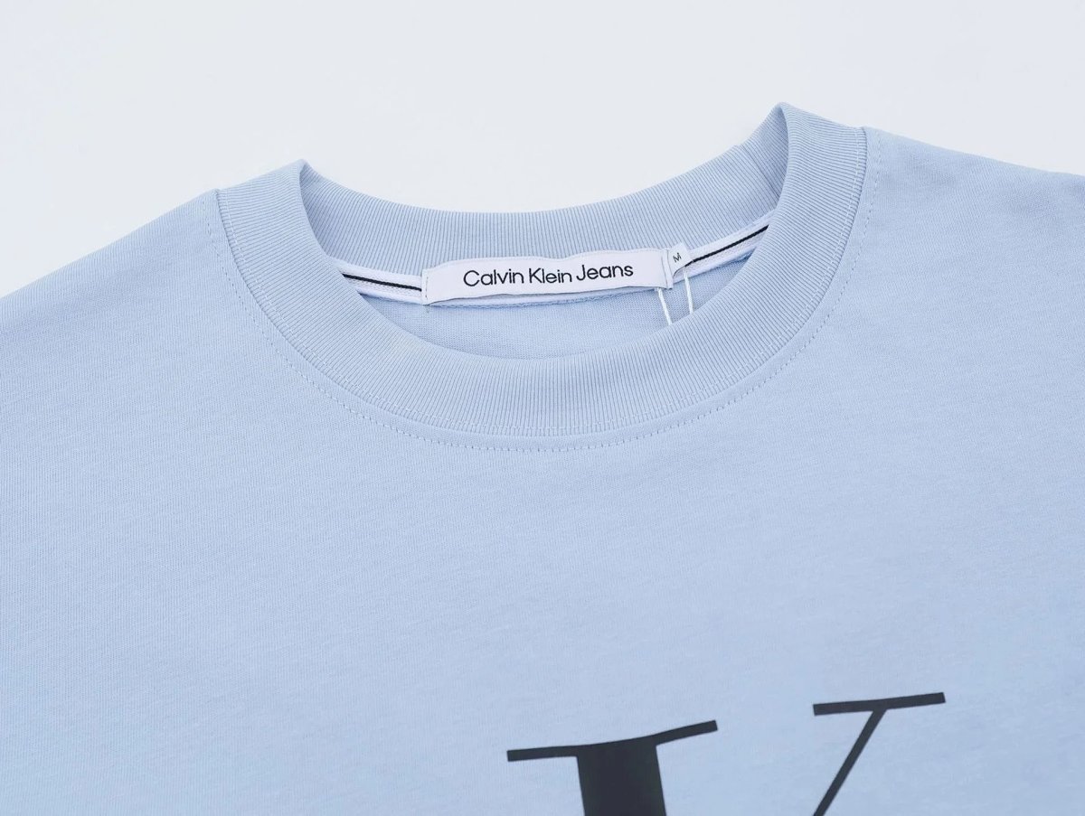 Calvin Klein Jeans Monogram Logo White T-Shirt product detail 12 in Litbuy spreadsheet finds