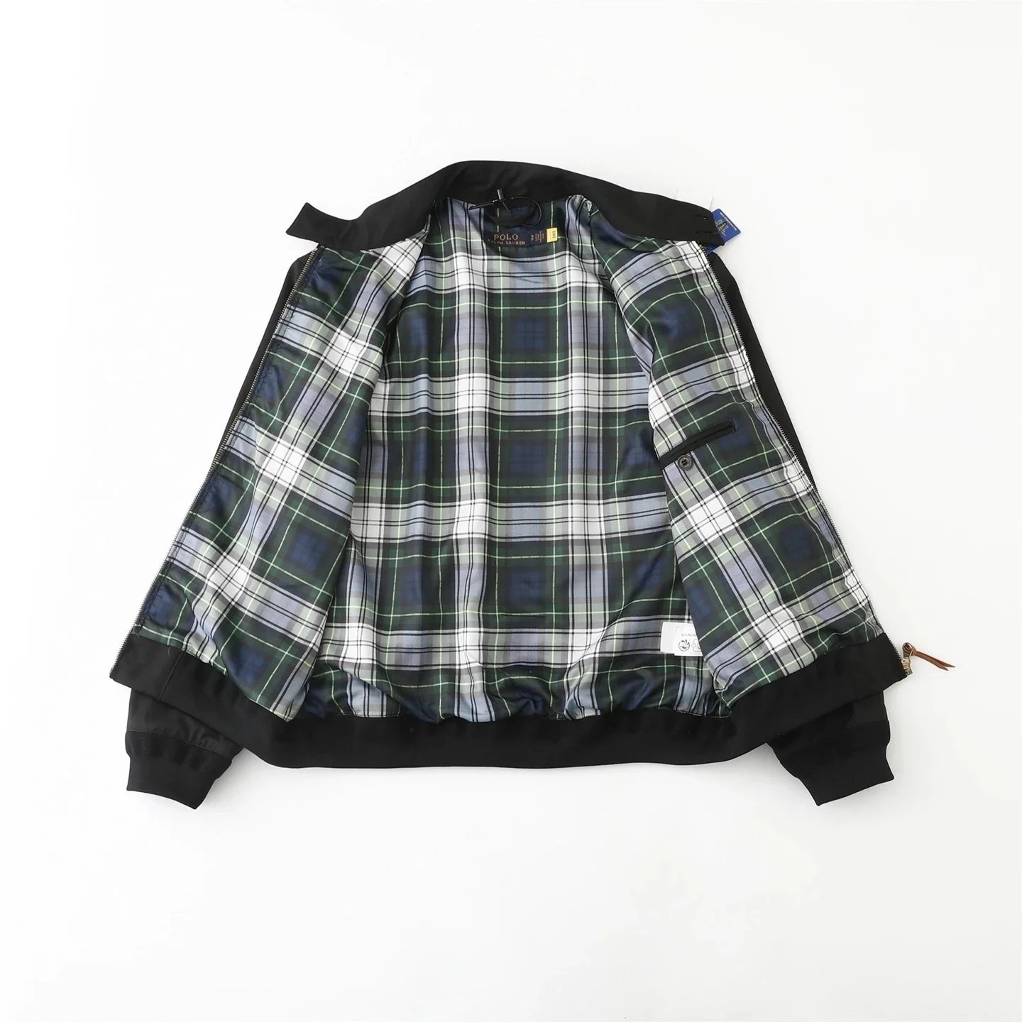 Ralph Lauren Polo Barn Jacket Off-White with Burgundy Collar Jacket - 54
