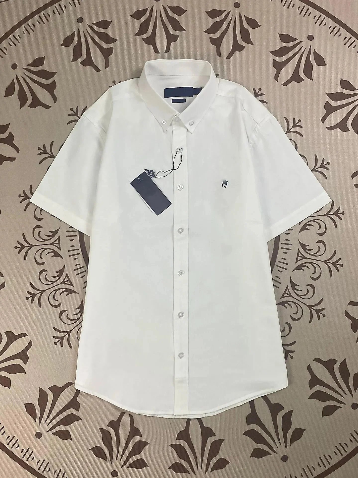 Ralph Lauren Polo Bear Short-Sleeve Button-Down Shirt White - 20