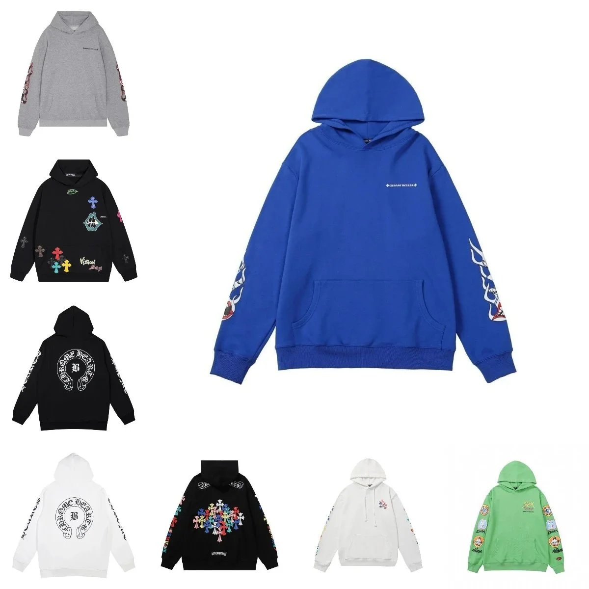 Chrome Hearts Blue Hoodie