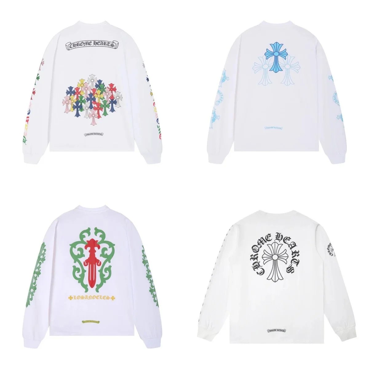 Chrome Hearts White Long Sleeve T-Shirt