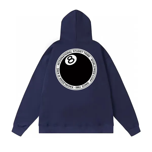 Stüssy International Stussy Tribe 8-Ball Hoodie Navy - 1