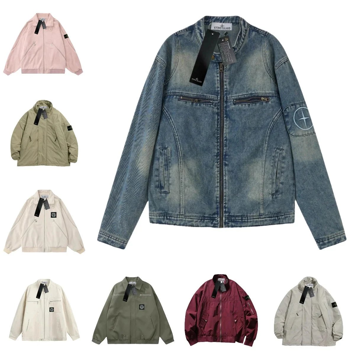 Stone Island Blue Denim Jacket