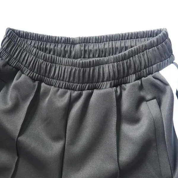 Corteiz Logo Embroidered Black Sweatshorts - 8