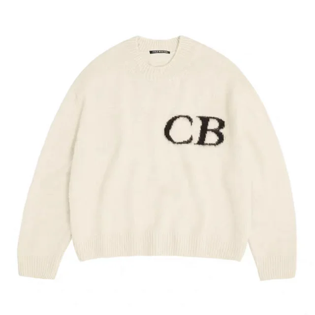 Cole Buxton Knitwear CB Logo Crewneck Knit Sweater product detail image 14