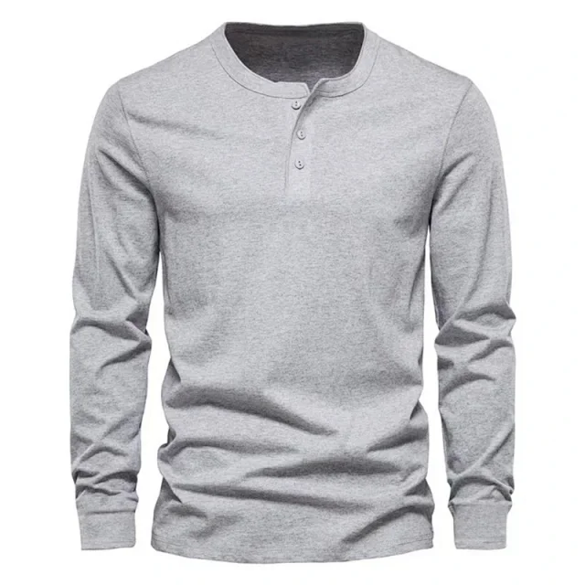 Unbranded T-Shirts Long Sleeve Henley T-Shirt product detail image 10