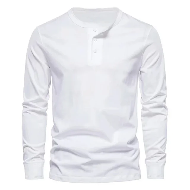 Unbranded T-Shirts Long Sleeve Henley T-Shirt product detail image 30