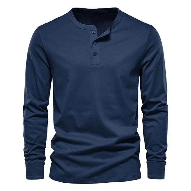 Unbranded T-Shirts Long Sleeve Henley T-Shirt product detail image 27