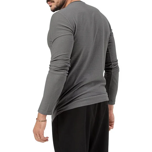 Unbranded T-Shirts Long Sleeve Henley T-Shirt product detail image 6