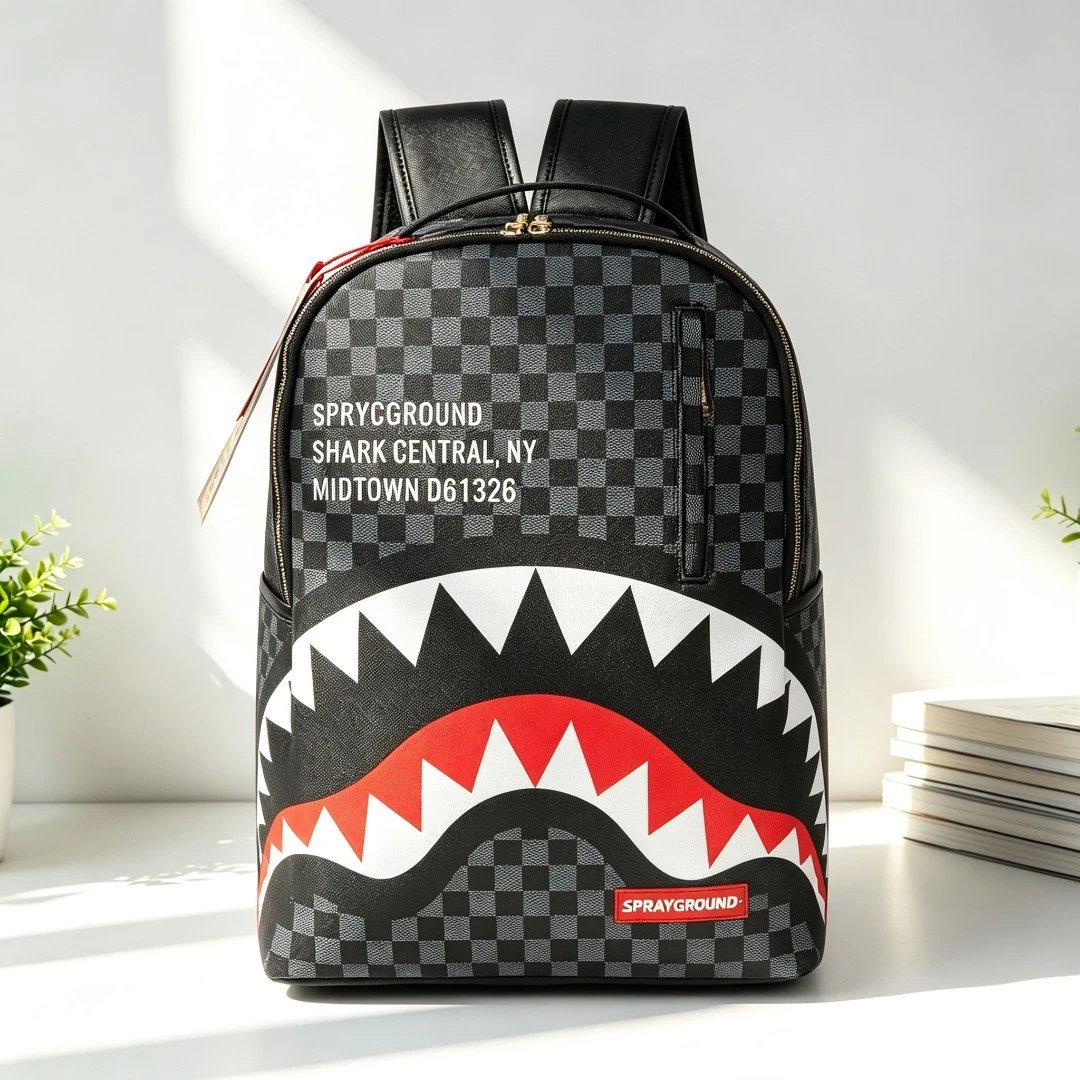 Sprayground Backpacks Shark-mouth graphic backpack — C31
