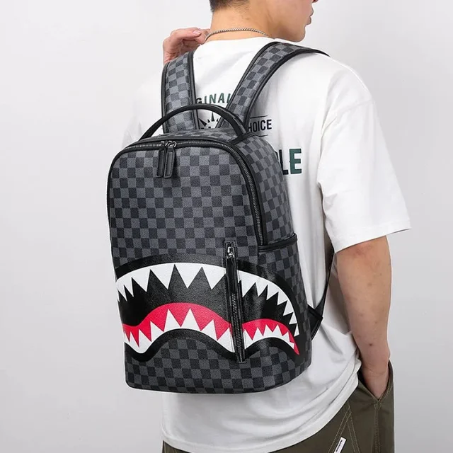Sprayground Backpacks Shark-mouth graphic backpack product detail image 10