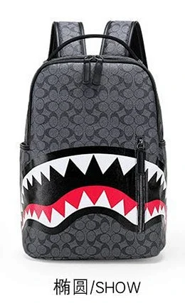 Sprayground Backpacks Shark-mouth graphic backpack product detail image 14