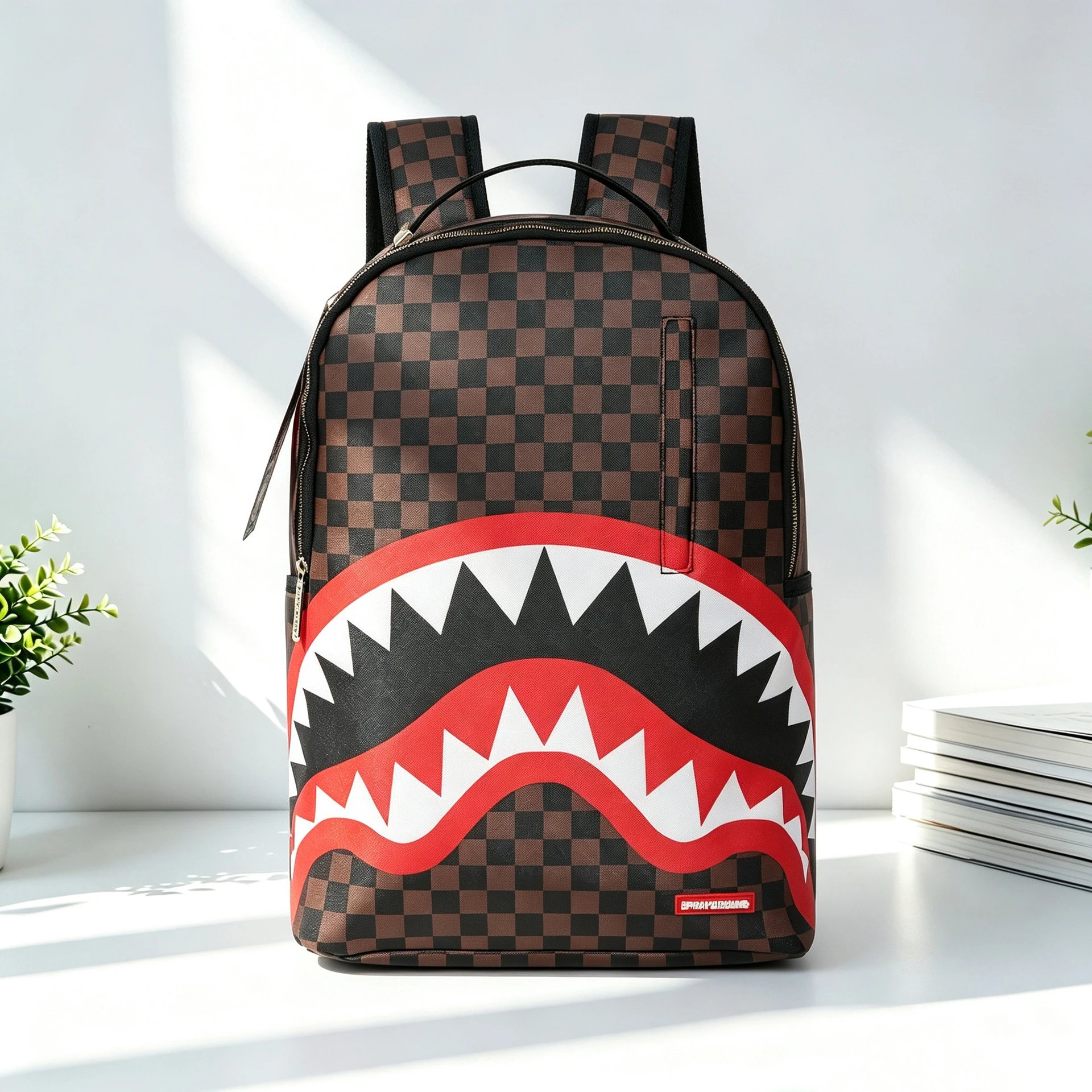 Sprayground Backpacks Shark-mouth graphic backpack — C37