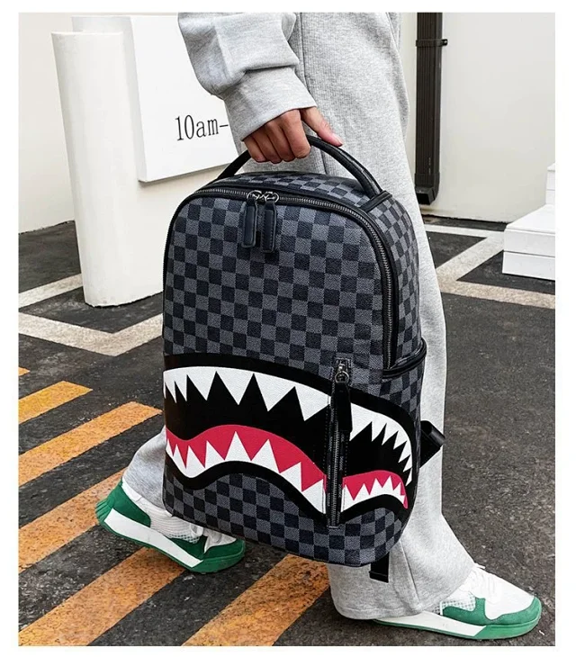 Sprayground Backpacks Shark-mouth graphic backpack product detail image 30