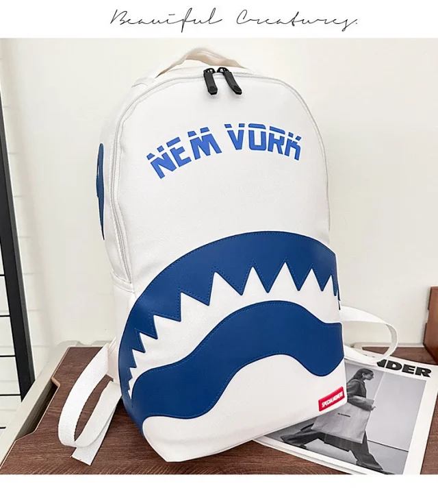 Sprayground Backpacks Shark-mouth graphic backpack product detail image 35
