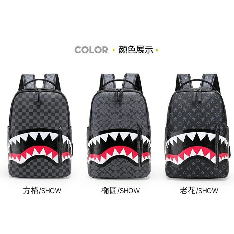Sprayground Backpacks Shark-mouth graphic backpack image 2