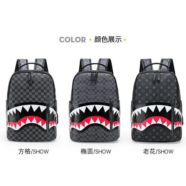 Sprayground Backpacks Shark-mouth graphic backpack product detail image 8