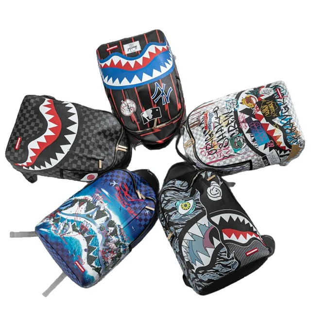 Sprayground Backpacks Shark-mouth graphic backpack product detail image 7