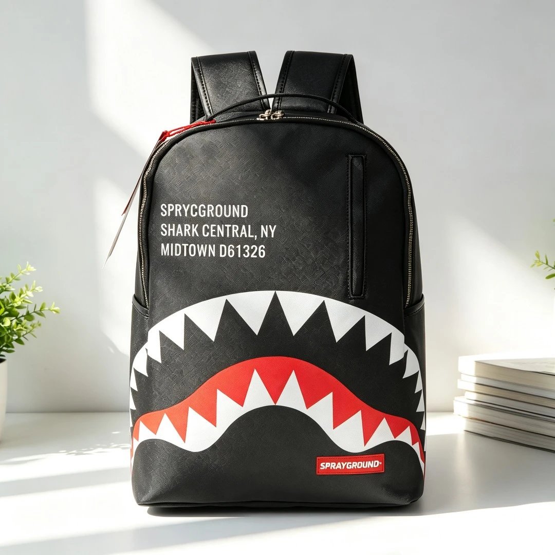 Sprayground Backpacks Shark-mouth graphic backpack — C30