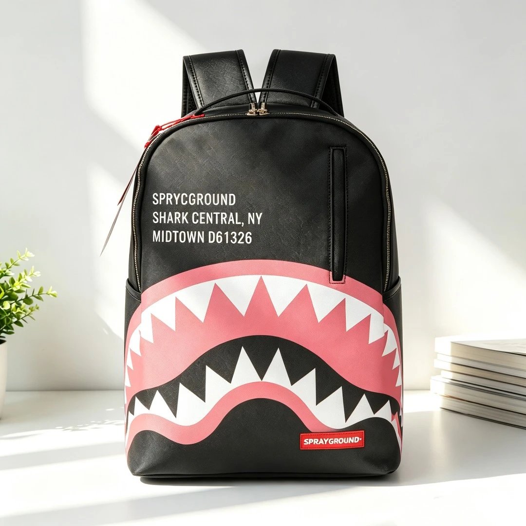 Sprayground Backpacks Shark-mouth graphic backpack — C32