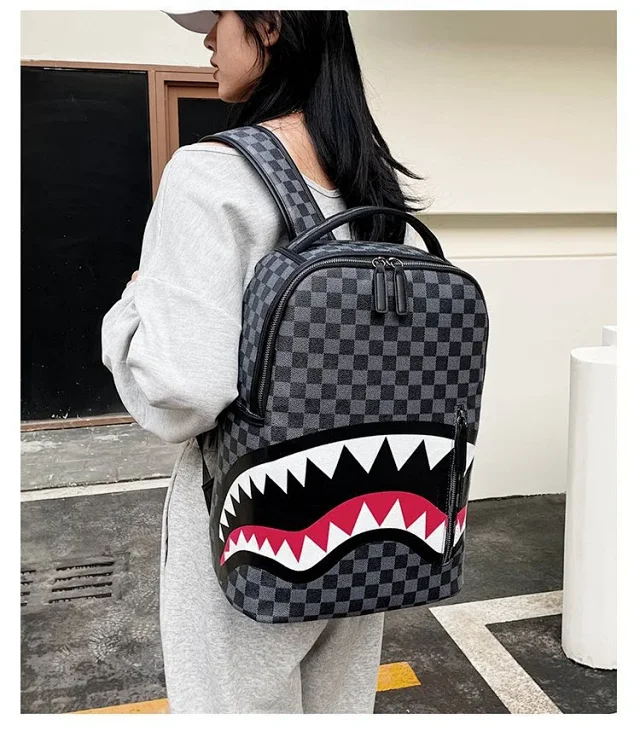 Sprayground Backpacks Shark-mouth graphic backpack product detail image 13