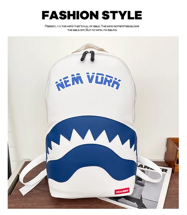 Sprayground Backpacks Shark-mouth graphic backpack product detail image 34
