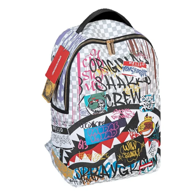 Sprayground Backpacks Shark-mouth graphic backpack product detail image 3