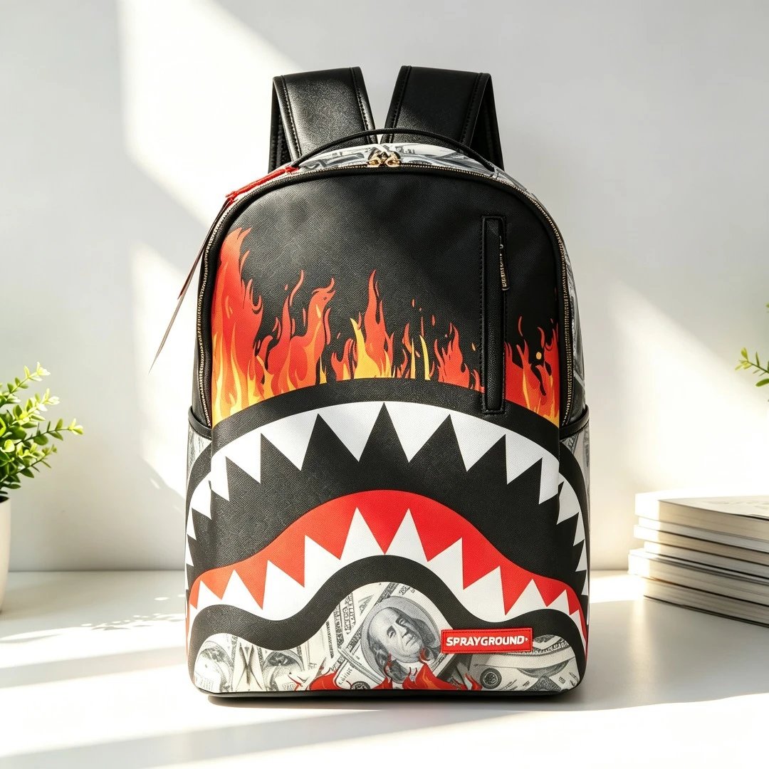 Sprayground Backpacks Shark-mouth graphic backpack — C35