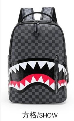 Sprayground Backpacks Shark-mouth graphic backpack — 2554 grid