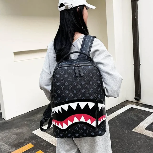 Sprayground Backpacks Shark-mouth graphic backpack product detail image 9