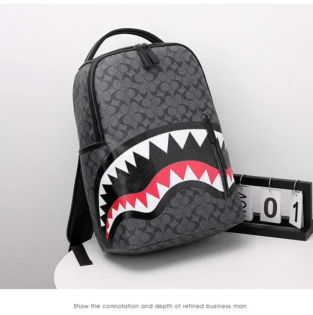 Sprayground Backpacks Shark-mouth graphic backpack product detail image 29