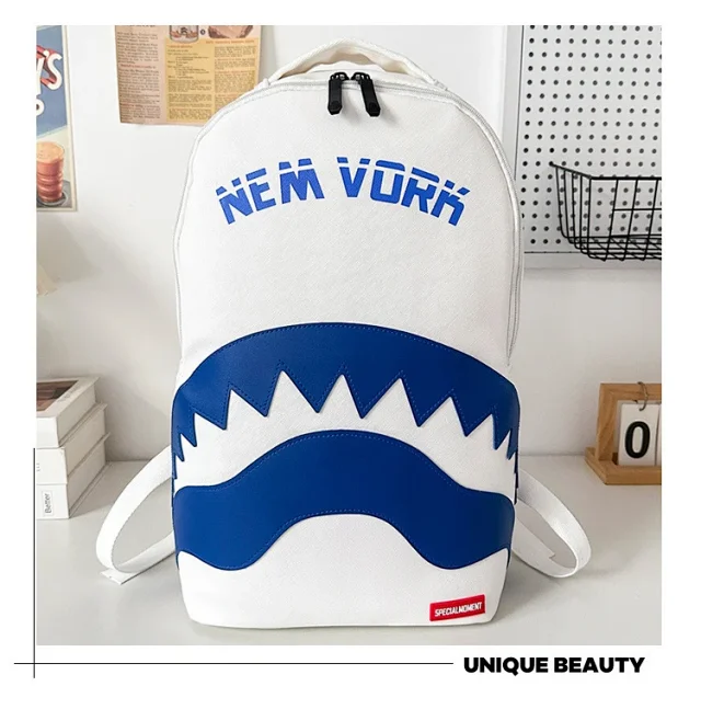 Sprayground Backpacks Shark-mouth graphic backpack product detail image 36