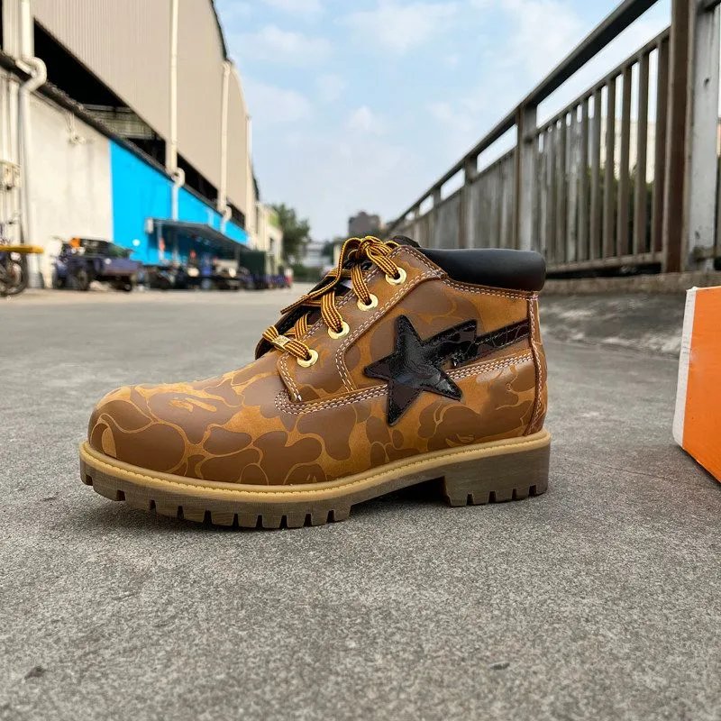 Camo Martin Boots Work Combat Boots photo 2