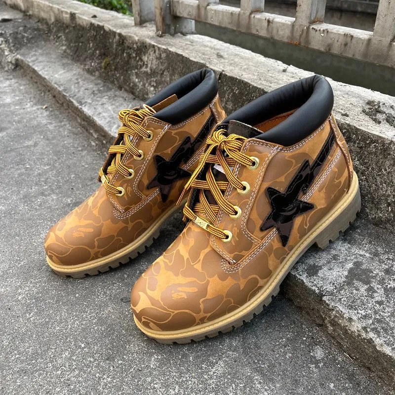 Camo Martin Boots Work Combat Boots photo 6
