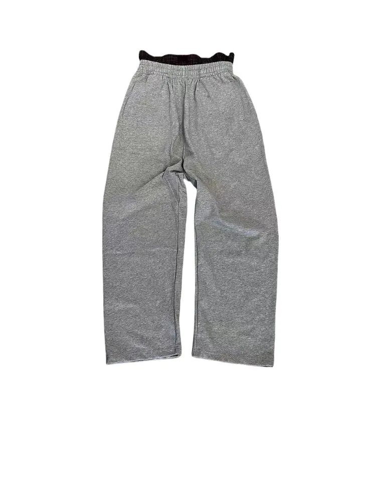Checkered Patchwork Embroidered Trousers photo 5