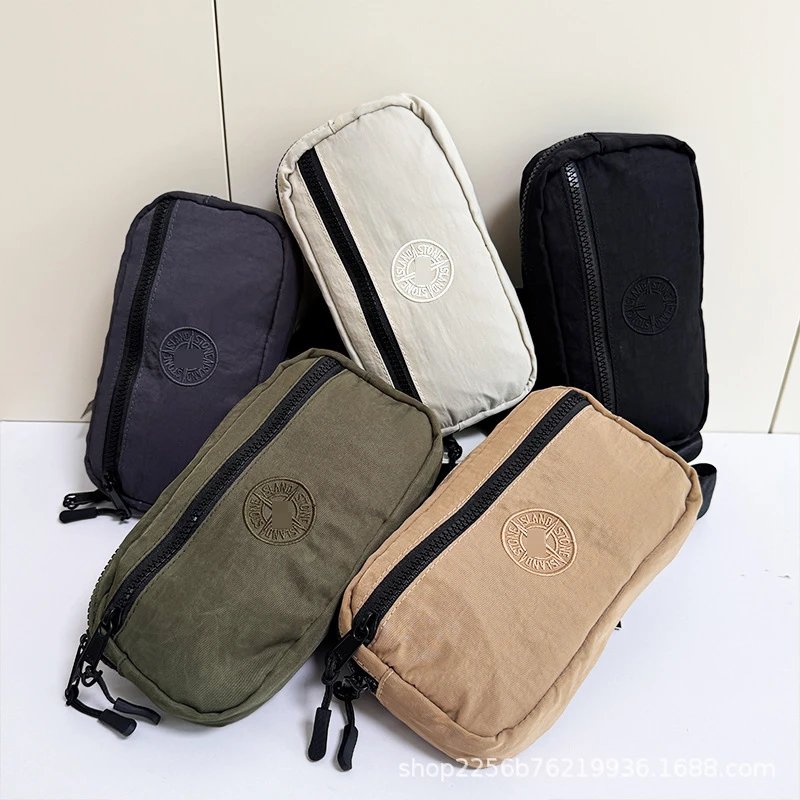 Stone Island Nylon Waist Pack with Compass Logo