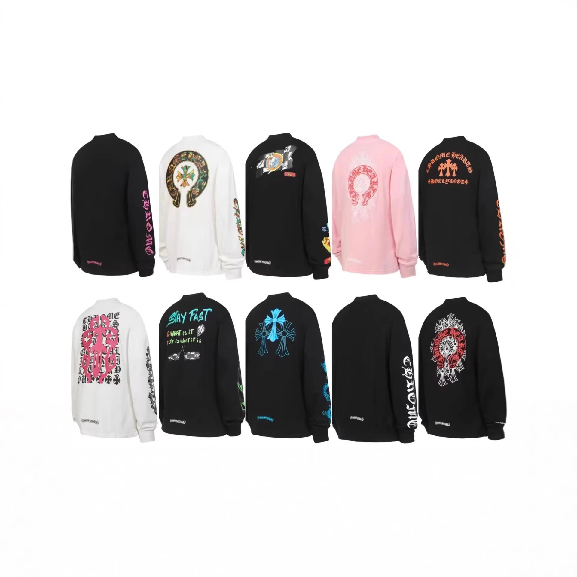 Chrome Hearts Graphic Print Long Sleeve T-Shirt