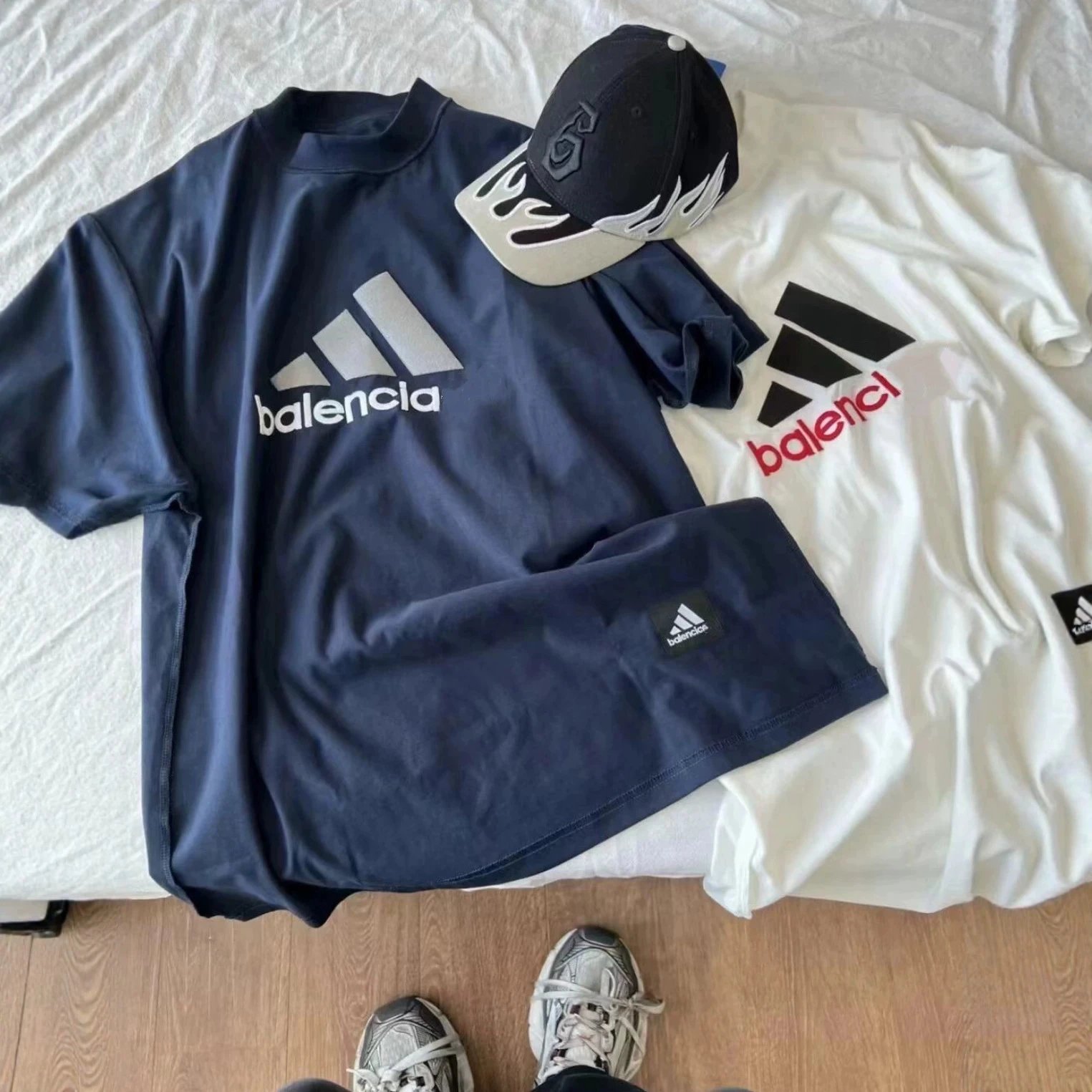 Balenciaga x Adidas Oversized Graphic Logo T-Shirt