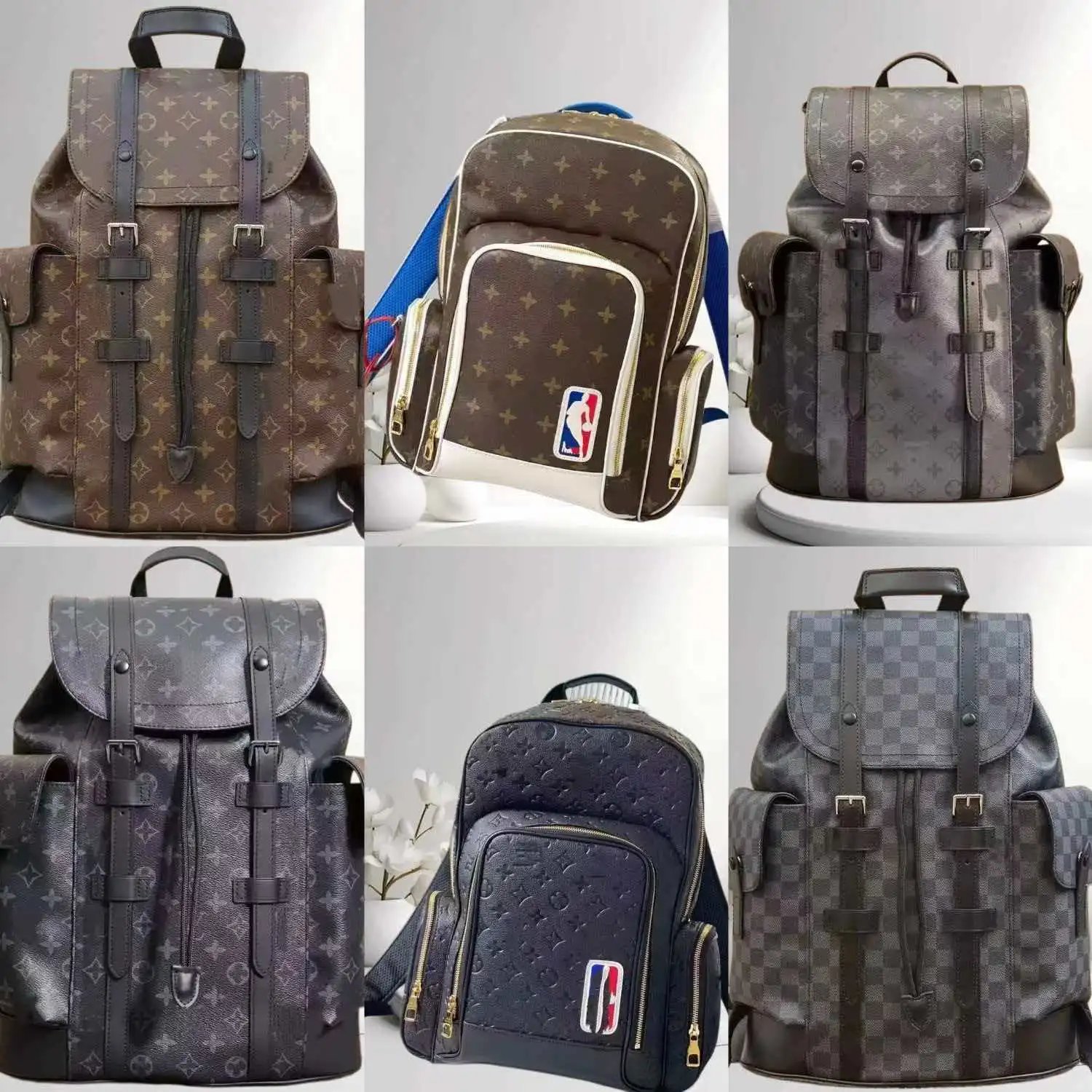 Louis Vuitton Christopher Flap Backpack in Monogram and Damier Canvas