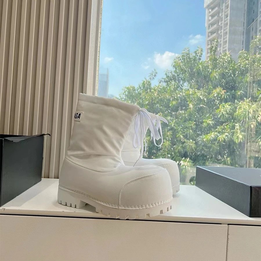 Balenciaga Defender Platform Nylon Snow Boots