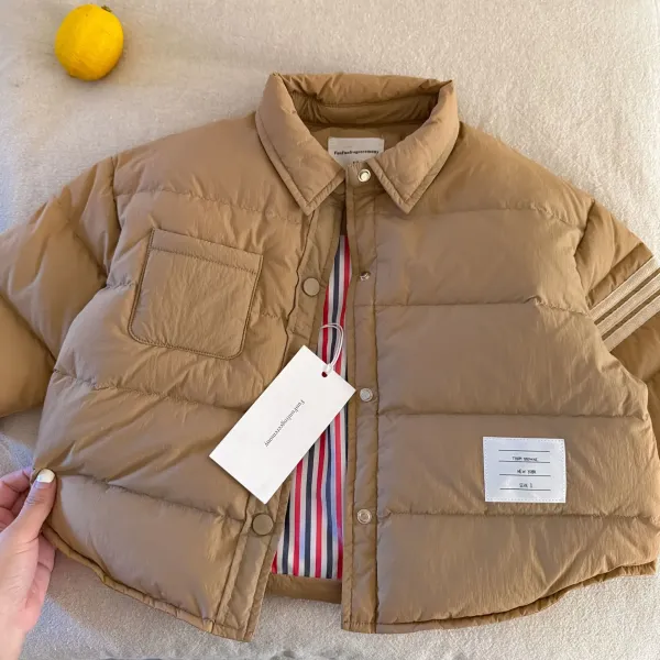Thom Browne Classic Four-Bar Stripe Down Jacket Black - 5