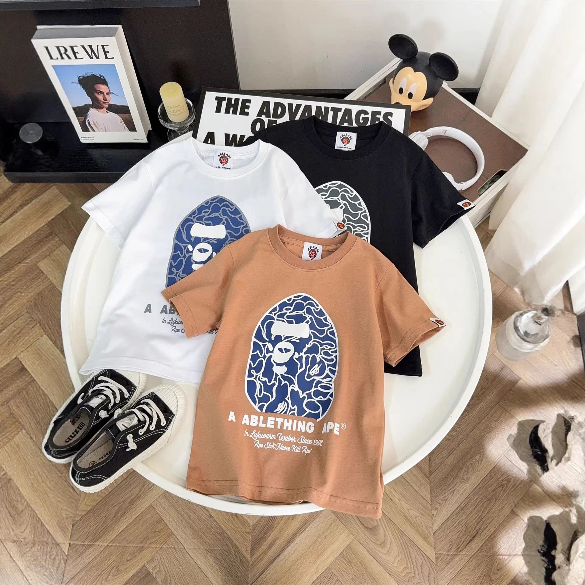 Kid A Bape Brown Short Sleeve Tee