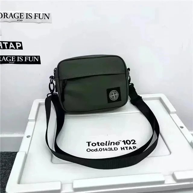 Stone Island Nylon Crossbody Bags — Black and Green product photo 3