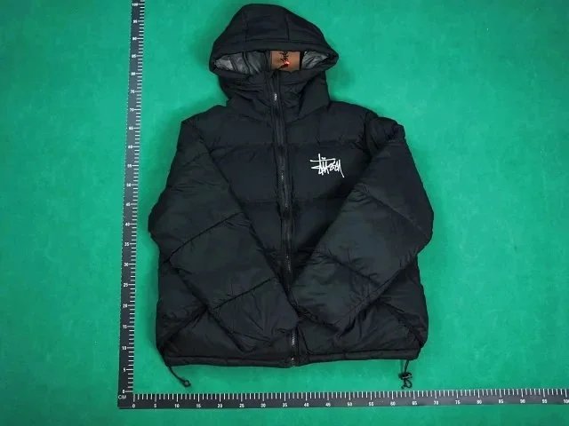 Stüssy Hooded Puffer Jacket — Black product photo 3